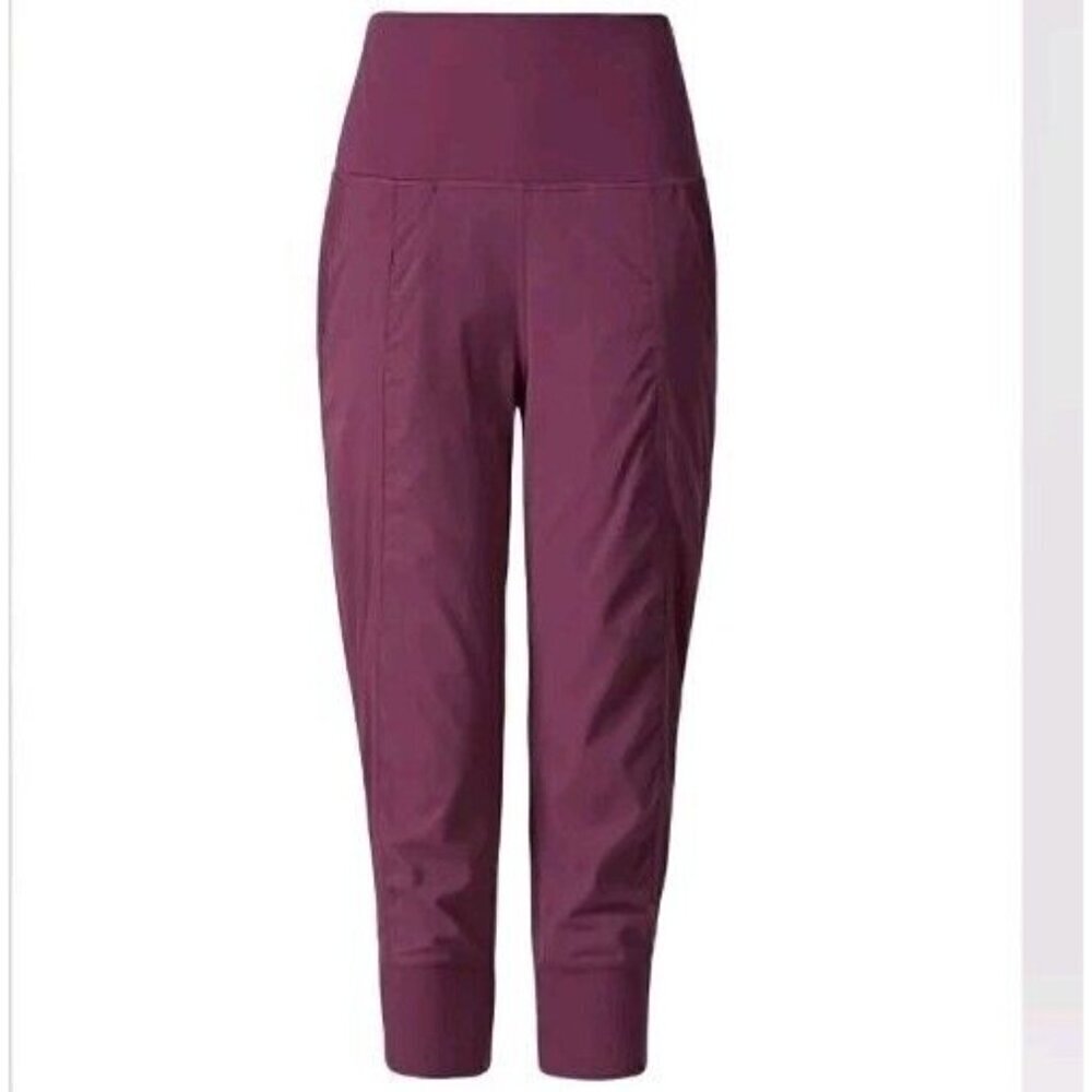 Lululemon In Flux Crop W6E55S Pant Womens Size 2 Red Grape Activewear